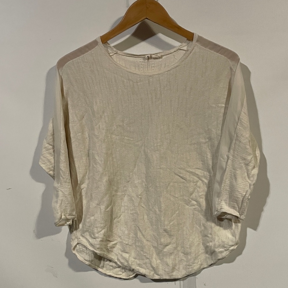 Moth Cream Lightweight Long Sleeve Tee